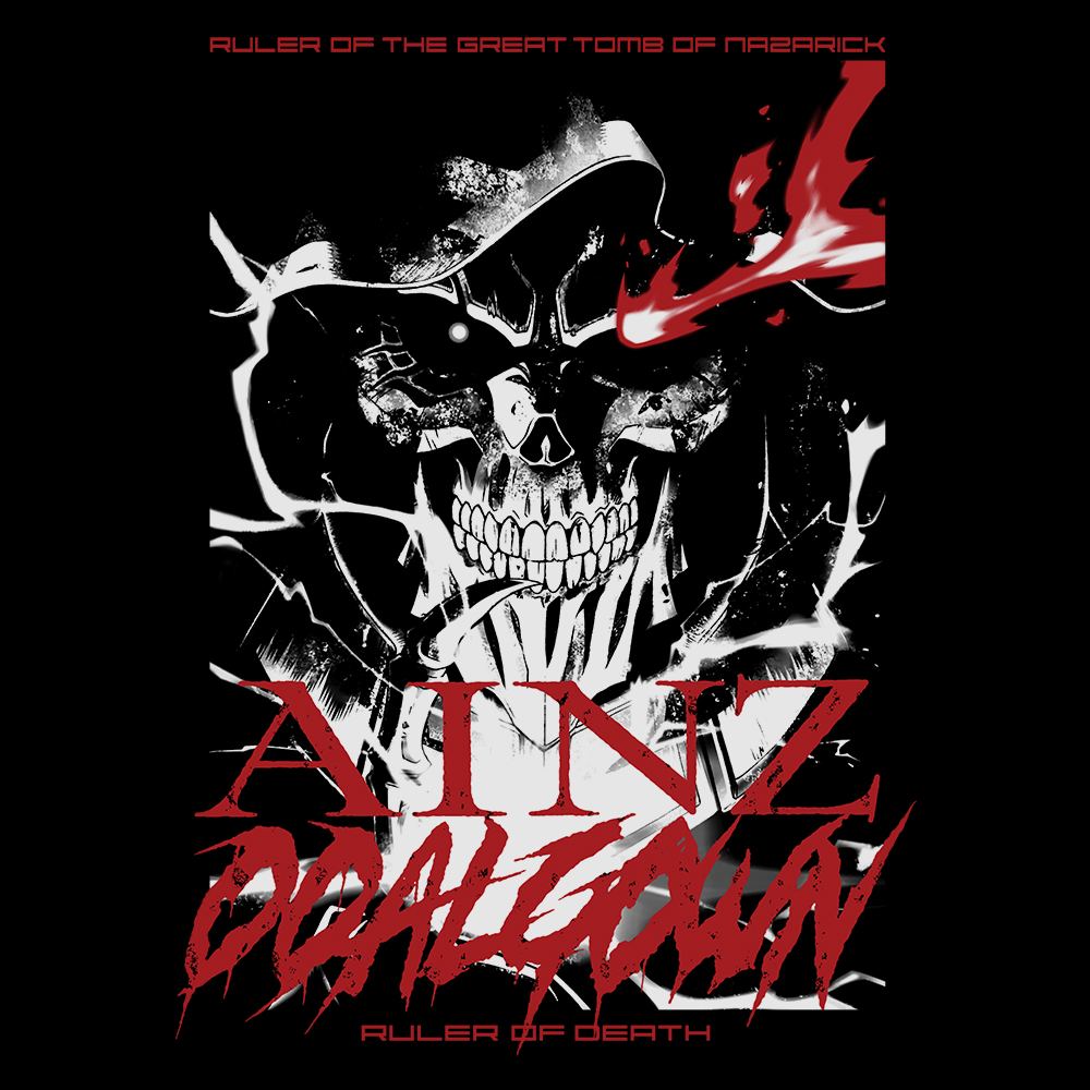 死の支配者 アインズ Tシャツ [オーバーロードIV] | キャラクター公式