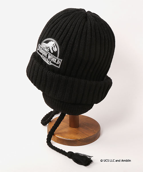JURASSIC WORLD｜CA4LA KNIT CAP(ONESIZE BROWN): ニットキャップ帽子