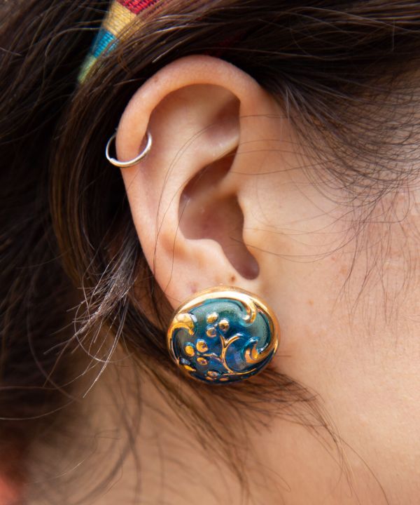 チェコガラスソレピアス（L）(CLEAR UNICORN): 『欧州航路』