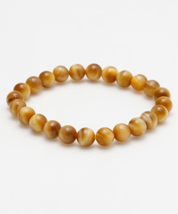 藍檜勝色勾玉ブレスレット【タイガーアイ】(TIGER EYE): 『岩座(いわく