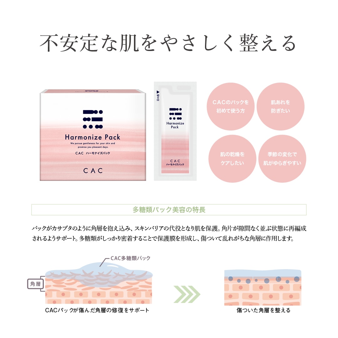 CAC ハーモナイズパック｜肌あれ・敏感肌｜無添加化粧品の通販