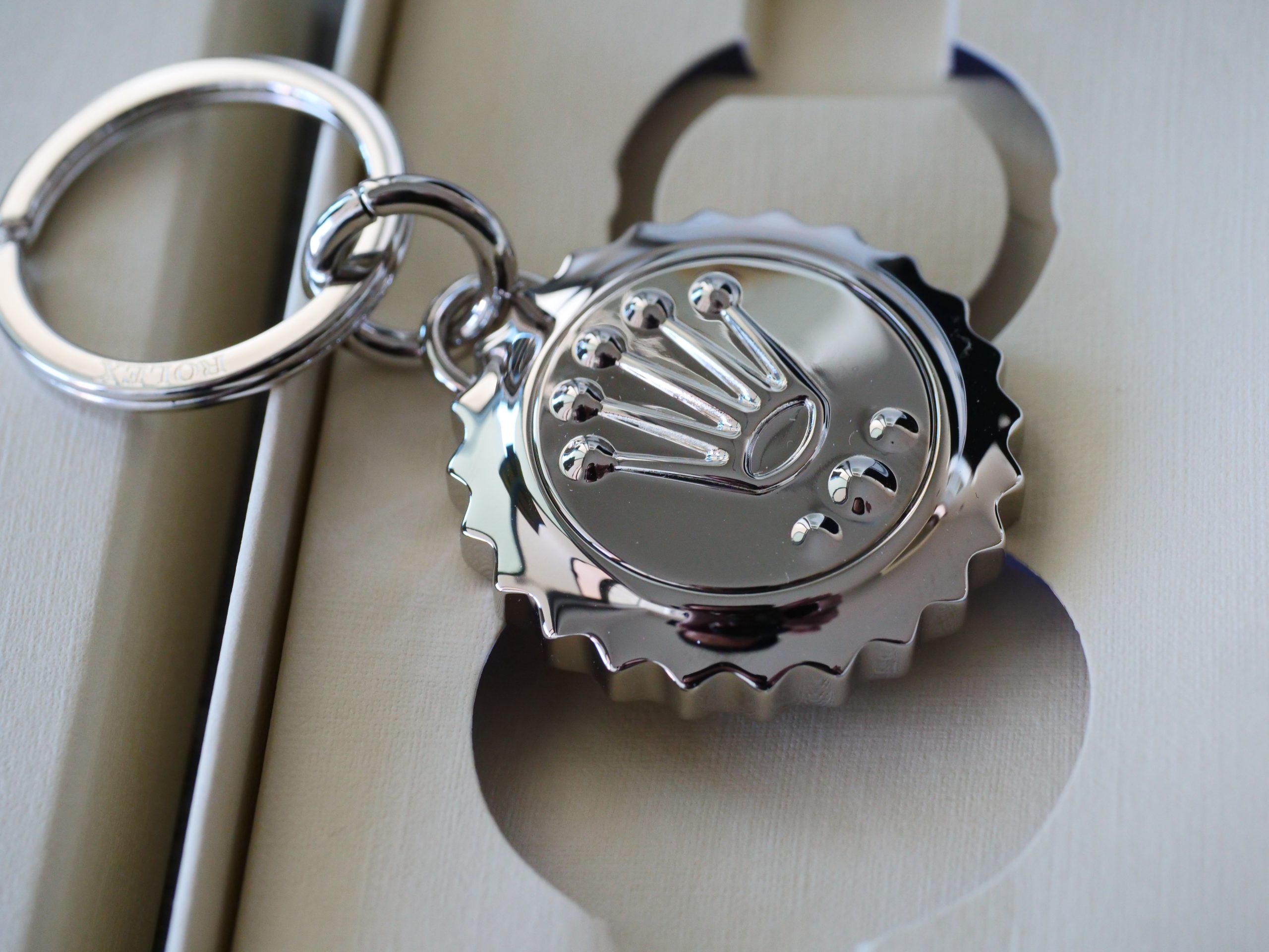 ROLEX GENUINE CROWN KEYCHAIN STAINLESS STEEL | Calibre24 Luxury