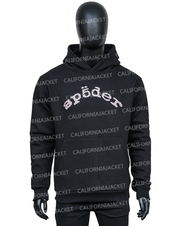 Sp5der VVS Black Hoodie | Unisex Black Hoodie