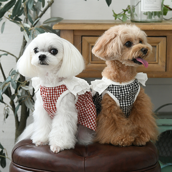 ONE OCTAVE（ワンオクターヴ）ヨークフリルワンピ | 犬服・ドック