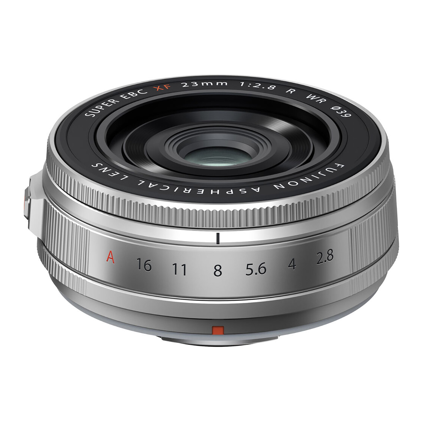 FUJIFILM XF 23mm f/2.8 R WR Pancake Lens (FUJIFILM X, Silver
