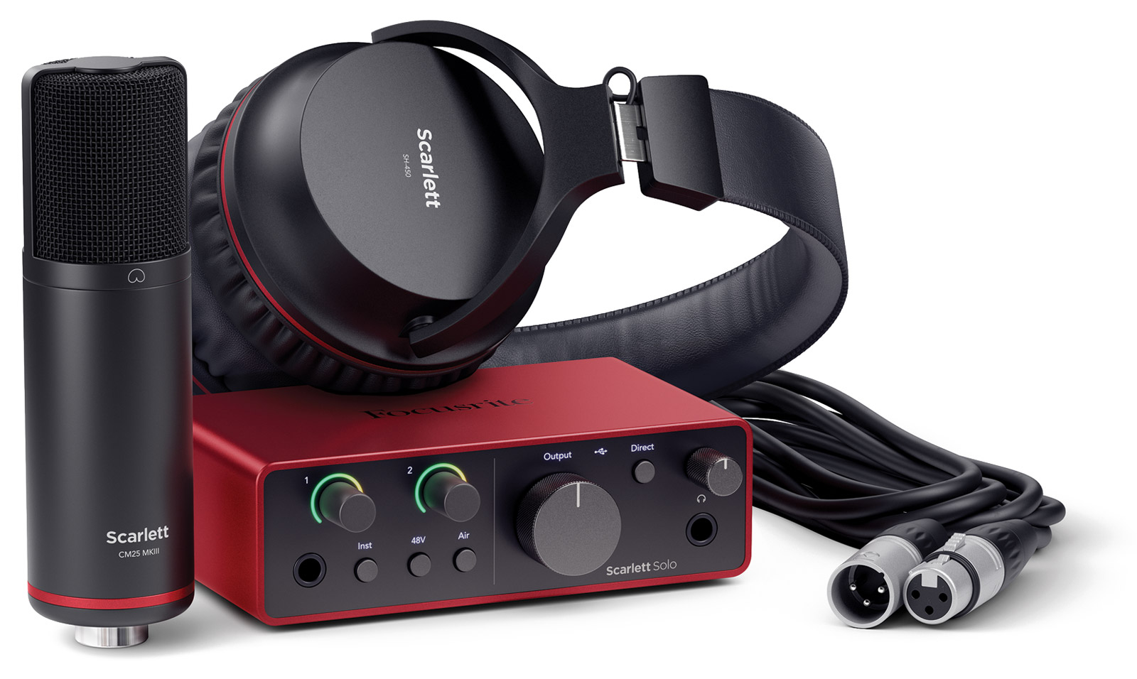 FOCUSRITE SCARLETT 2i2 STUDIO 4TH GEN AUDIO INTERFACE Bundle with