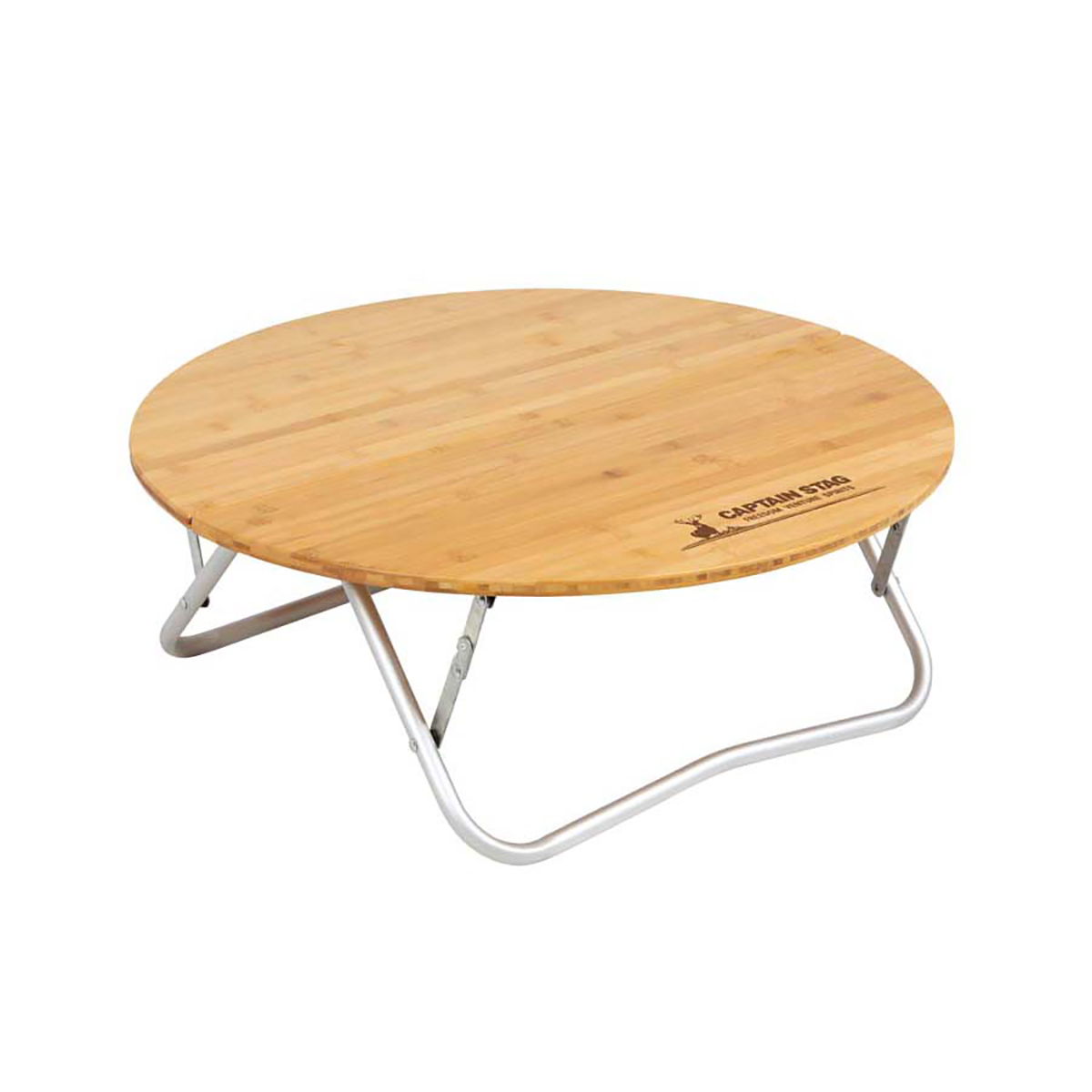 アルバーロ 竹製ラウンドテーブル65 - アウトドア・キャンプ用品