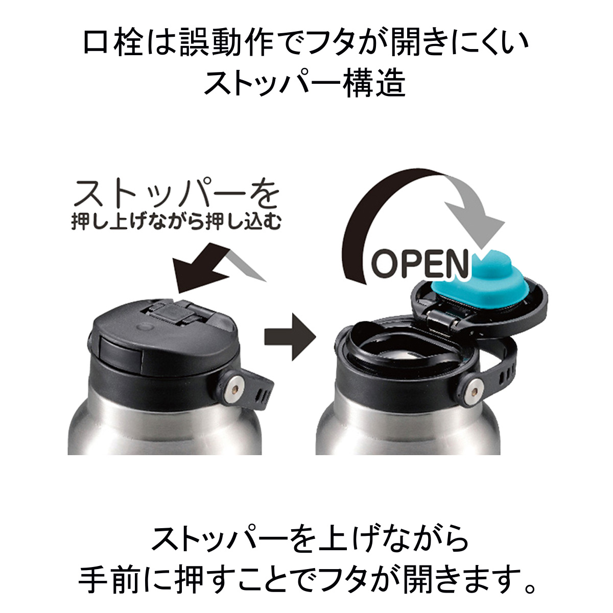 HDワンタッチボトル600(オリーブドラブ) - アウトドア・キャンプ用品