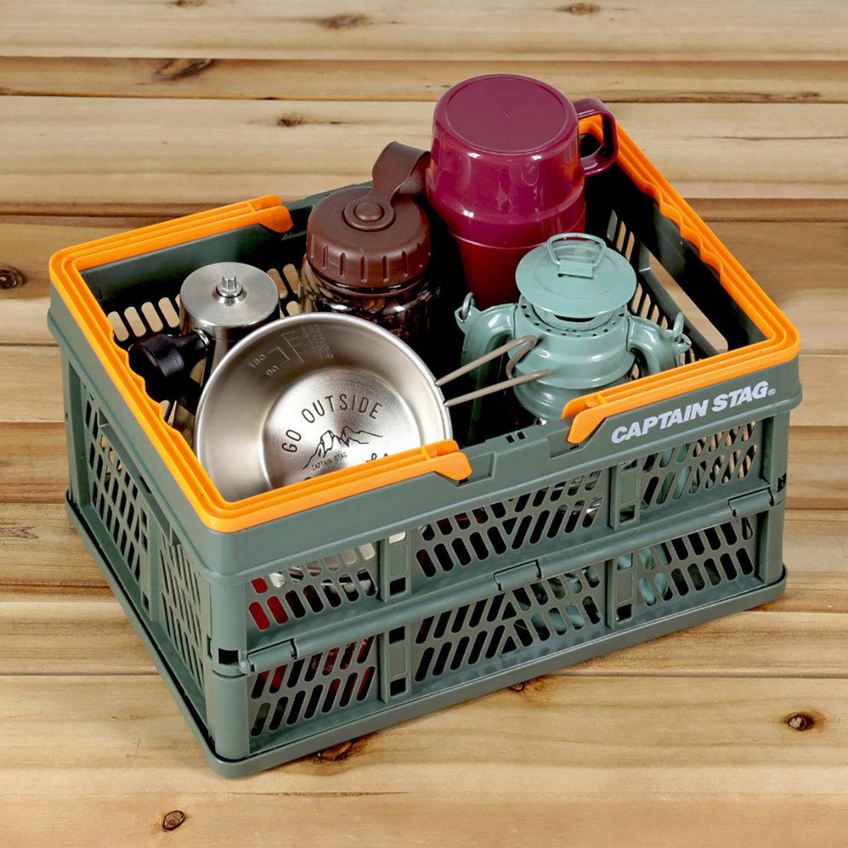 FDハンディコンテナ (S)グリーン - アウトドア・キャンプ用品