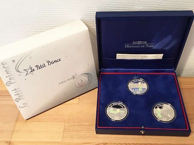 買取実績】】記念硬貨 星の王子さまフランス版発刊60周年記念コイン