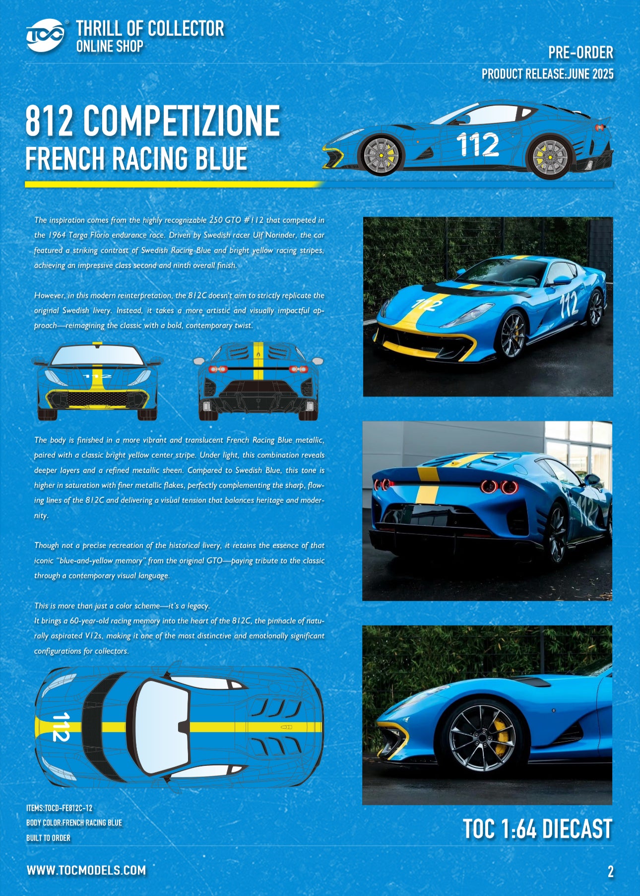 Fuelme x TOC 1:64 Ferrari 812 Competizione [11 Colors] – CarBro MC