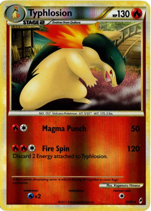 バクフーン 海外版 英語版 リバホロ Typhlosion - 35/95 - 海外限定