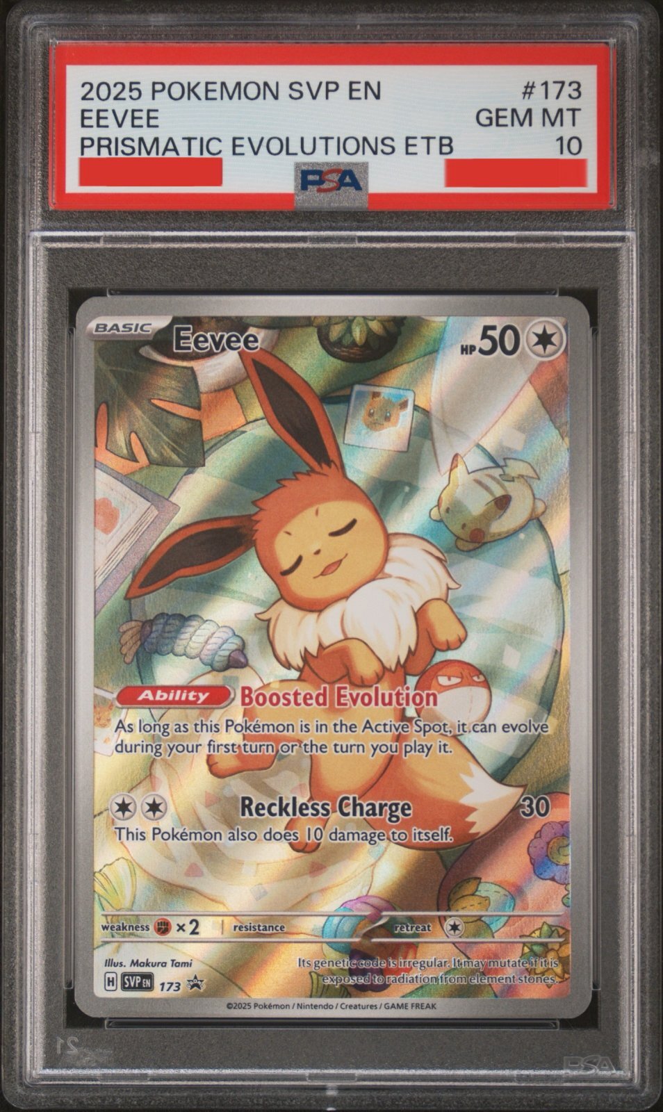 イーブイ AR 海外版 英語版 プロモ Eevee - SVP173 - PSA10【Card
