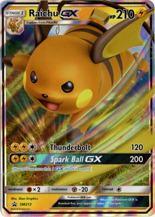 ライチュウGX 海外版 英語版 プロモ Raichu GX - SM213 -【Card Chicken】