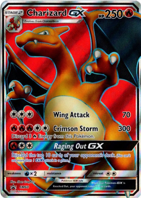 リザードンGX SR 海外版 英語版 プロモ Charizard GX - SM60 -【Card