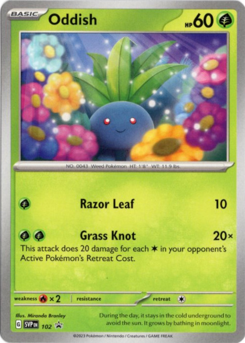 ナゾノクサ 海外版 英語版 プロモ Oddish - SVP102 - 海外限定イラスト