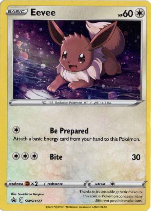 イーブイ 海外版 英語版 ホロ プロモ Eevee - SWSH127 -【Card Chicken】