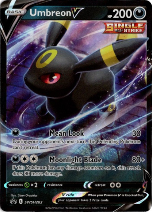 ブラッキーV 海外版 英語版 プロモ Umbreon V - SWSH203 - 海外限定