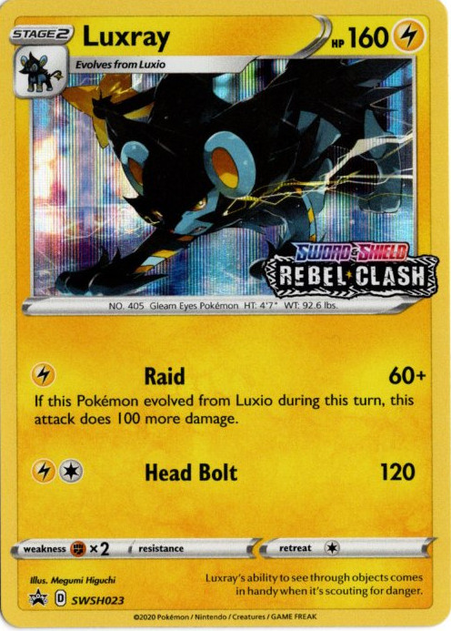 レントラー 海外版 英語版 プレリリース プロモ Luxray - SWSH023
