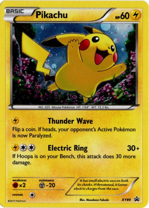 ピカチュウ 海外版 英語版 ホロ プロモ Pikachu - XY89 -【Card Chicken】