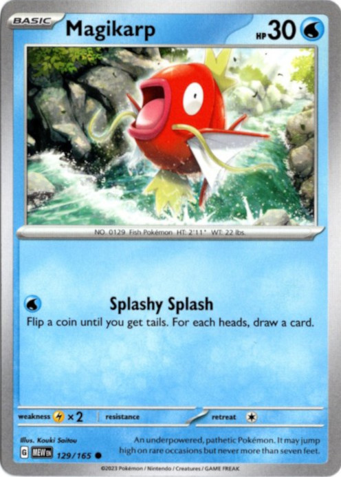 コイキング 海外版 英語版 Magikarp - 129/165 -【Card Chicken】