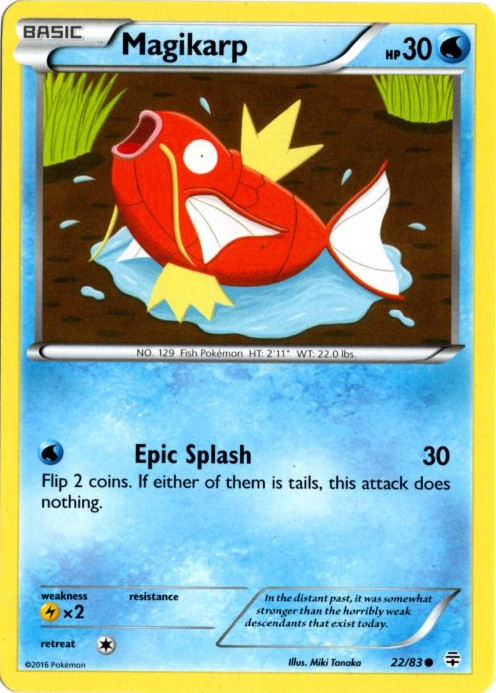 コイキング 海外版 英語版 Magikarp - 22/83 -【Card Chicken】