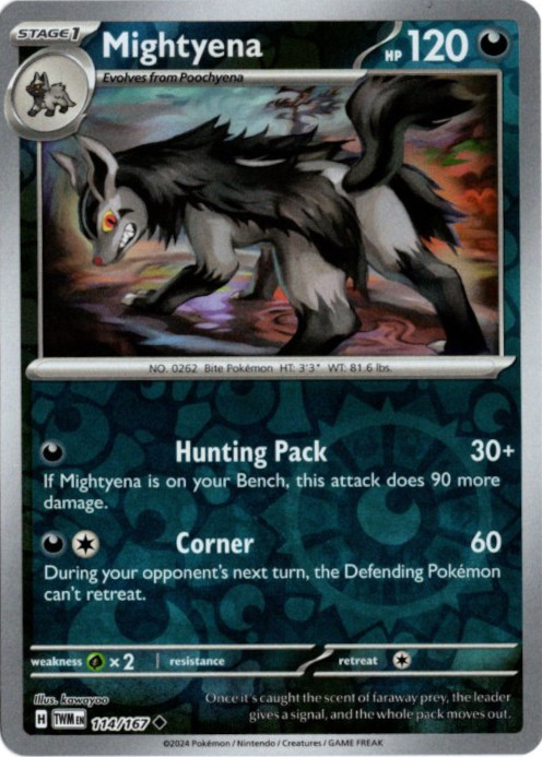 グラエナ 海外版 英語版 リバホロ Mightyena - 114/167 -【Card Chicken】