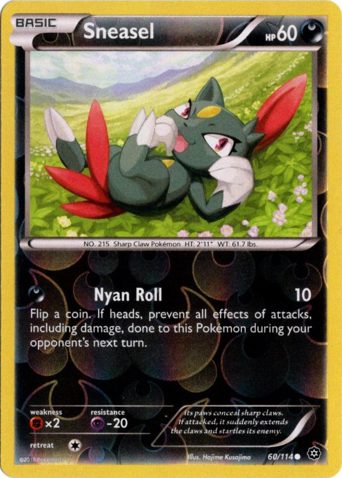 ニューラ 海外版 英語版 リバホロ Sneasel - 60/114 -【Card Chicken】