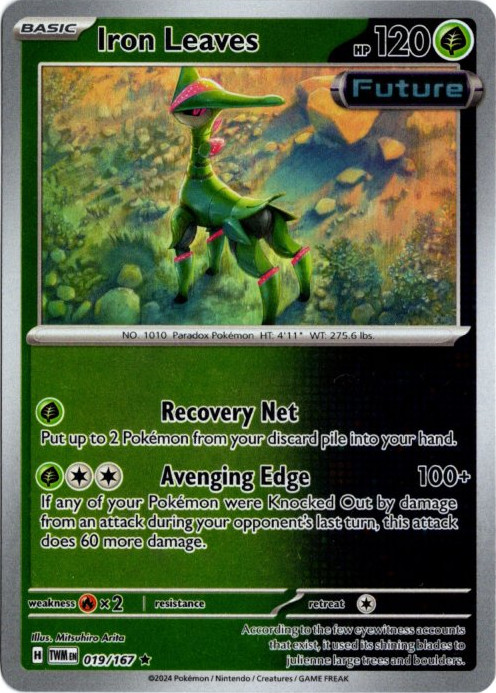 テツノイサハ 海外版 英語版 リバホロ Iron Leaves - 019/167 -【Card