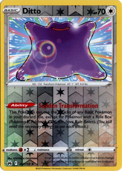 メタモン 海外版 英語版 リバホロ Ditto - 107/159 -【Card Chicken】