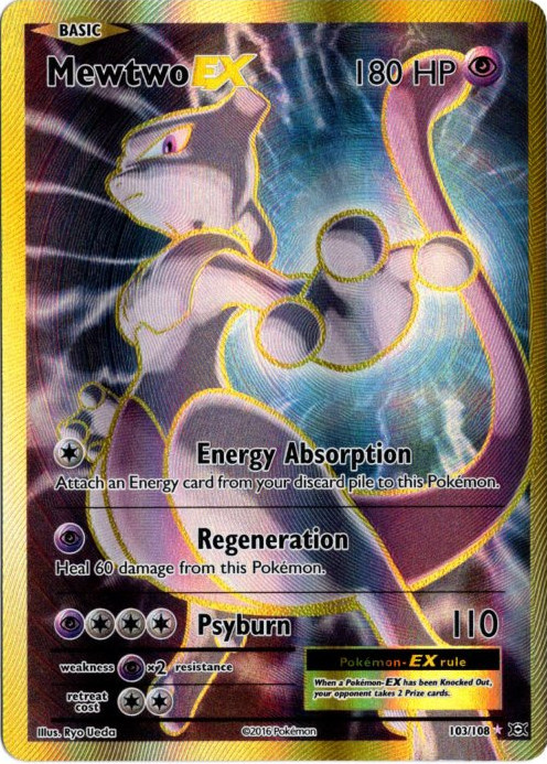 ミュウツーEX SR 海外版 英語版 Mewtwo EX - 103/108 -【Card Chicken】
