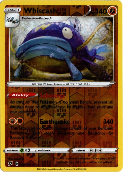 ナマズン 海外版 英語版 リバホロ Whiscash - 100/192 -【Card Chicken】