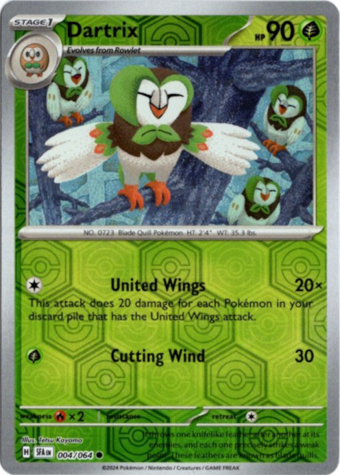 フクスロー 海外版 英語版 リバホロ Dartrix - 004/064 -【Card Chicken】