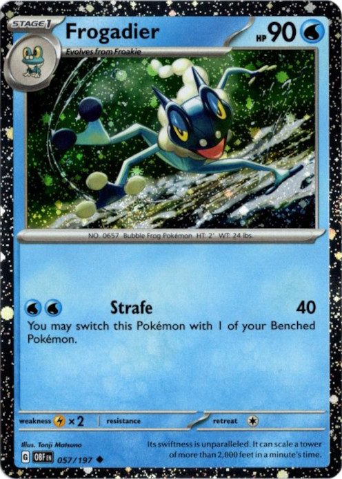 ゲコガシラ 海外版 英語版 ホロ プロモ Frogadier - 057/197 -【Card