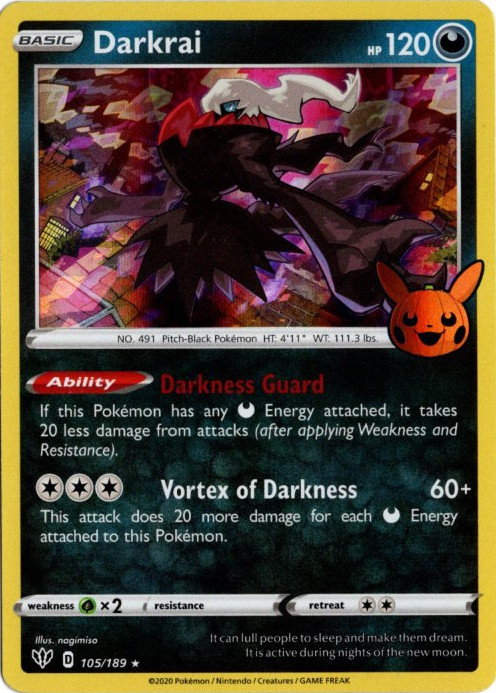 ダークライ 海外版 英語版 Trick or Trade プロモ Darkrai - 105/189