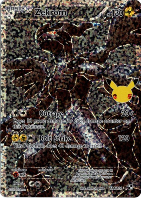 ゼクロム 海外版 英語版 25th Zekrom - 114/114 -【Card Chicken】
