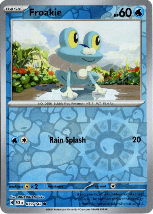 ケロマツ 海外版 英語版 リバホロ Froakie - 039/142 -【Card Chicken】