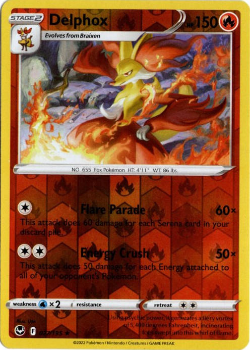 マフォクシー 海外版 英語版 リバホロ Delphox - 027/195 -【Card
