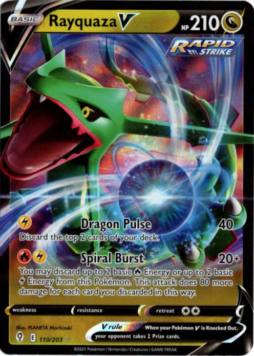レックウザV 海外版 英語版 Rayquaza V - 110/203 -【Card Chicken】
