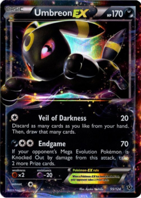 ブラッキーEX 海外版 英語版 Umbreon EX - 55/124 -【Card Chicken】