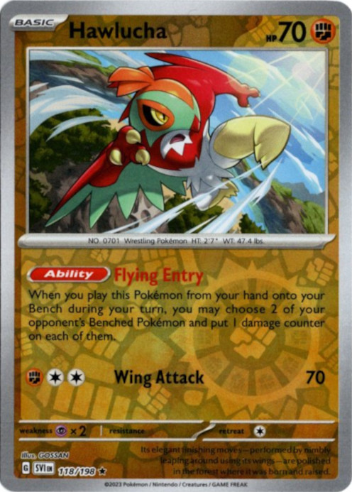 ルチャブル 海外版 英語版 リバホロ Hawlucha - 118/198 -【Card Chicken】