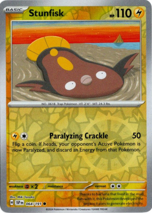 マッギョ 海外版 英語版 リバホロ Stunfisk - 064/191 -【Card Chicken】