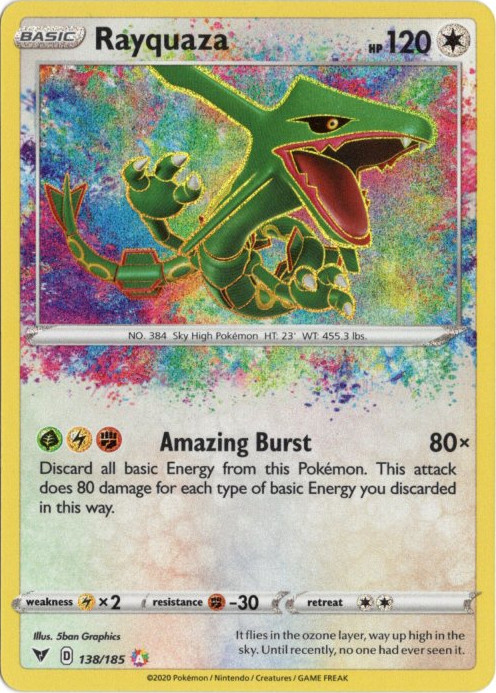 レックウザ アメイジングレア 海外版 英語版 Rayquaza - 138/185