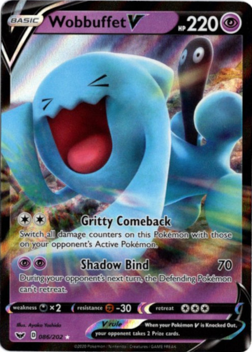 ソーナンスV 海外版 英語版 Wobbuffet V - 086/202 -【Card Chicken】