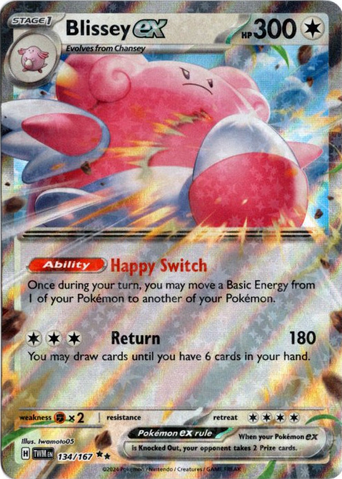 ハピナスex 海外版 英語版 Blissey ex - 134/167 -【Card Chicken】