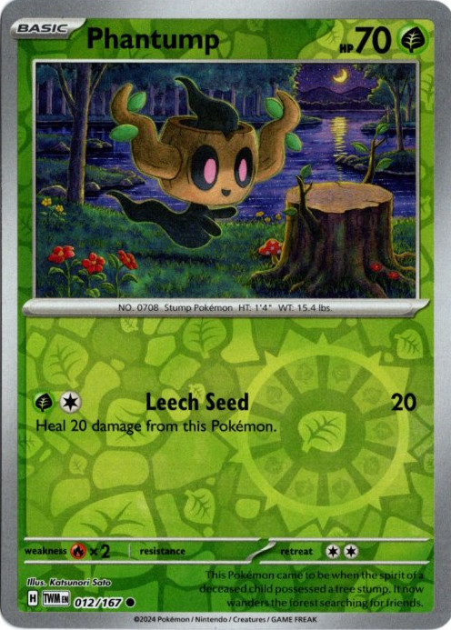 ボクレー 海外版 英語版 リバホロ Phantump - 012/167 -【Card Chicken】