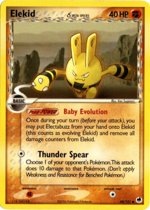 エレキッド デルタ種 海外版 英語版 Elekid - 48/101 -【Card Chicken】