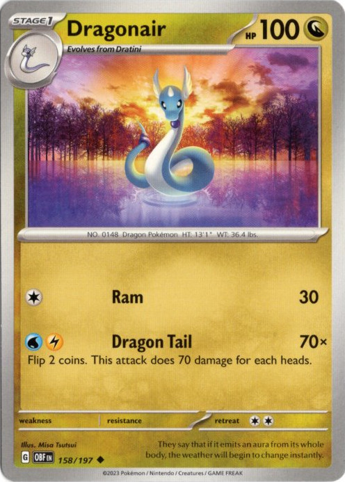 ハクリュー 海外版 英語版 Dragonair - 158/197 -【Card Chicken】