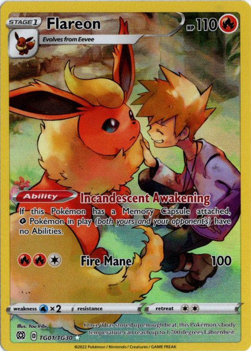 ブースター CHR 海外版 英語版 Flareon - TG01/TG30 -【Card Chicken】