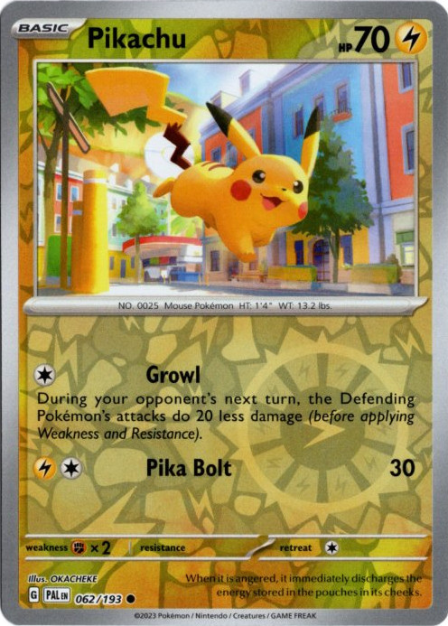 ピカチュウ 海外版 英語版 リバホロ Pikachu - 062/193 -【Card Chicken】